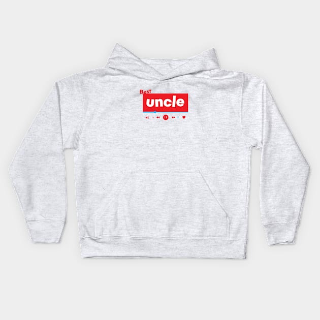 best uncle Kids Hoodie by Crome Studio